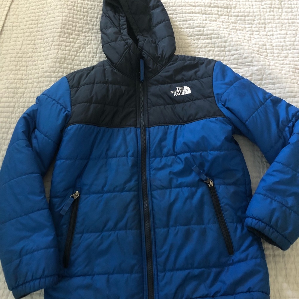 The North Face Kids Blue Puffer Jacket